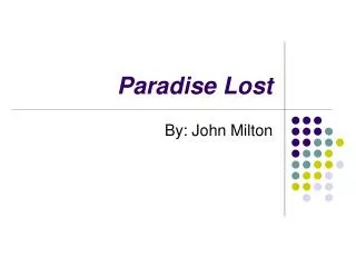 paradise lost