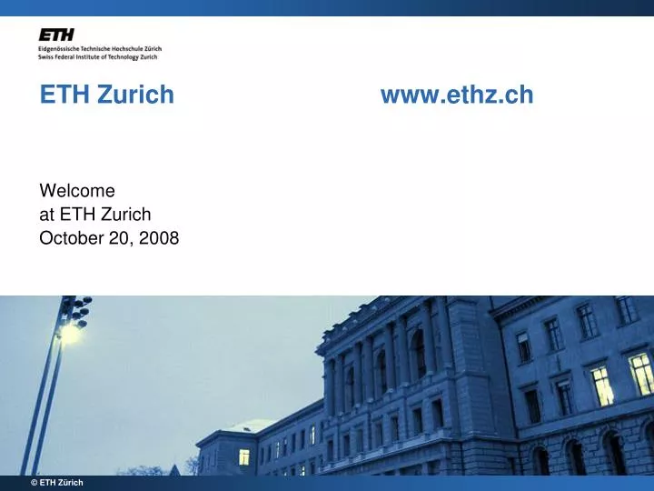 eth zurich www ethz ch