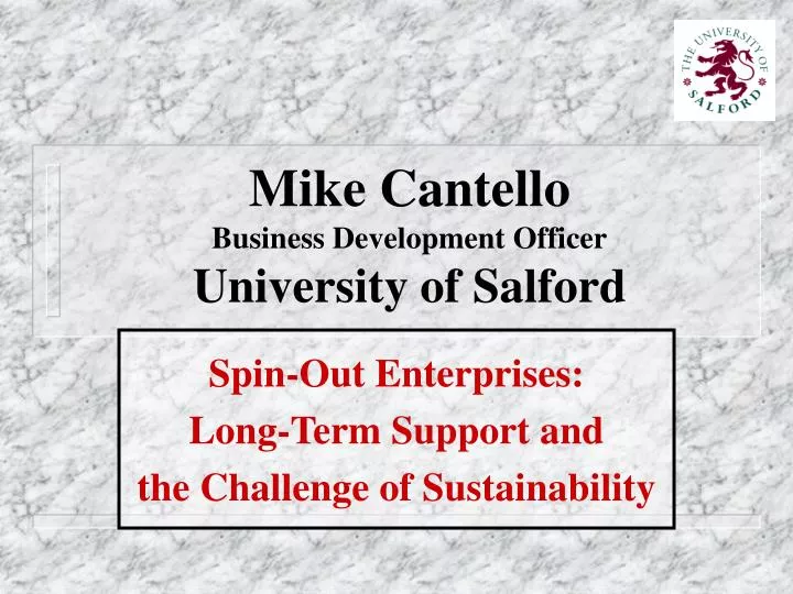 mike cantello business development officer university of salford