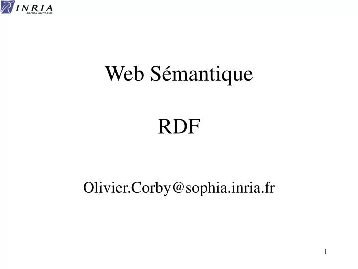 web s mantique rdf