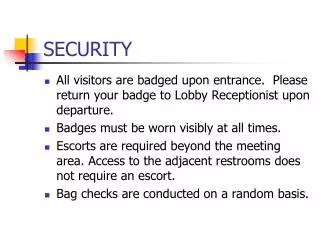 SECURITY