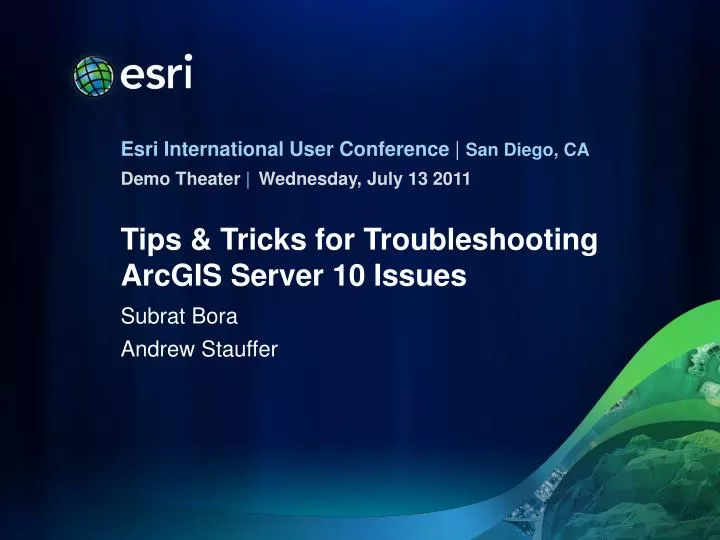 tips tricks for troubleshooting arcgis server 10 issues