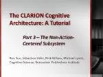 The CLARION Cognitive Architecture: A Tutorial - slide 1