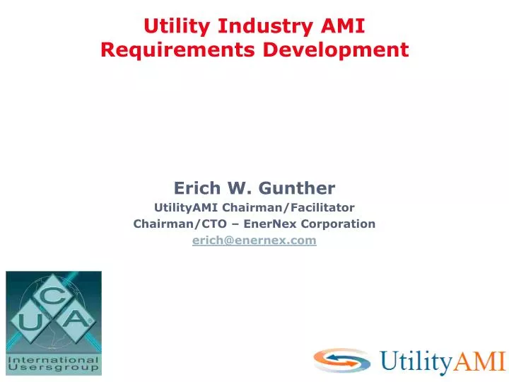 utility industry ami requirements development