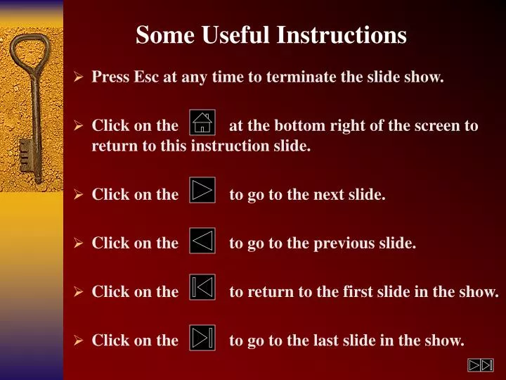 some useful instructions