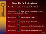 Some Useful Instructions - slide 1