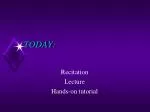 TODAY: - slide 1