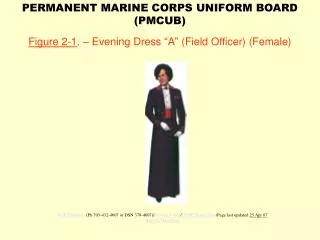 Figure 2-1 . – Evening Dress “A” (Field Officer) (Female)
