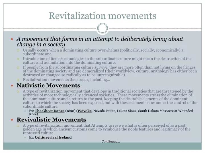 revitalization movements