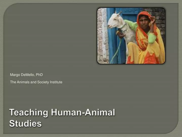 teaching human animal studies