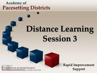 Distance Learning Session 3