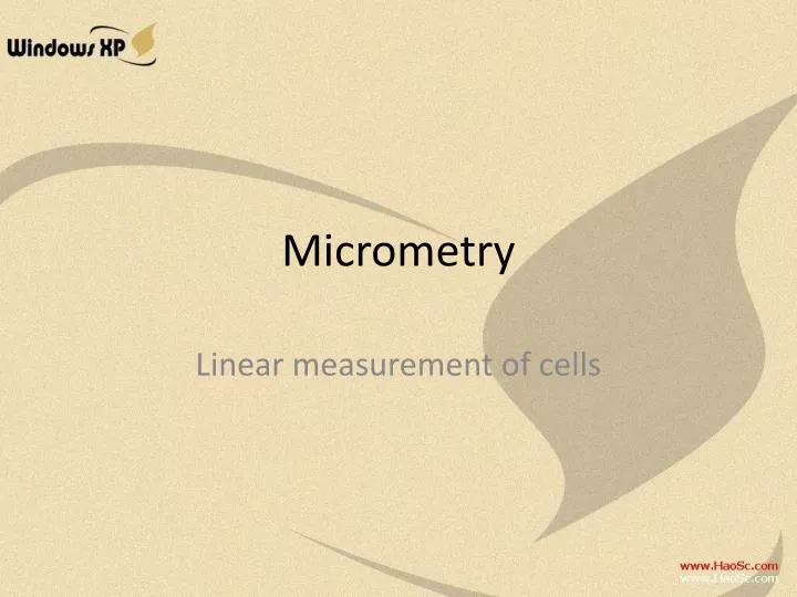 micrometry