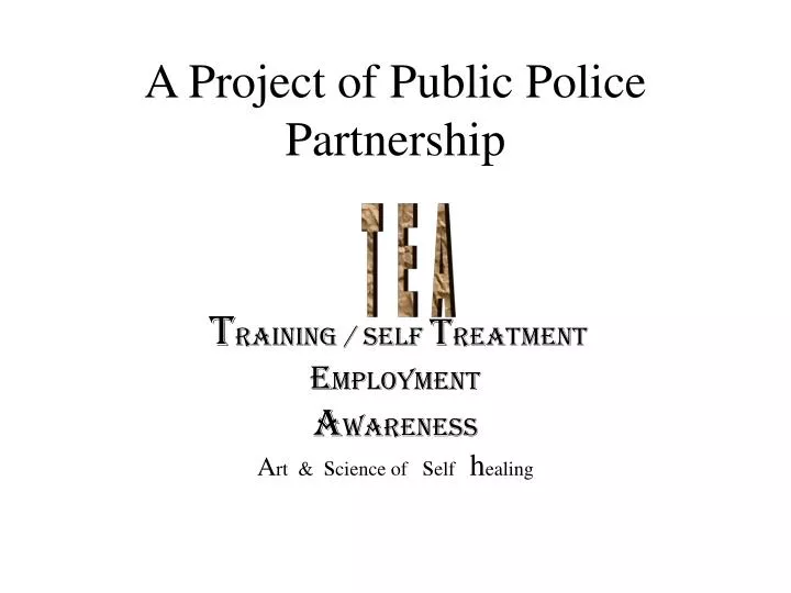 a project of public police partnership