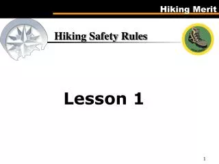 Hiking Safety Rules Lesson 1