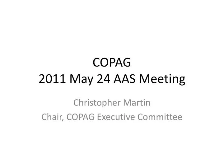 copag 2011 may 24 aas meeting