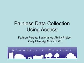 Painless Data Collection Using Access