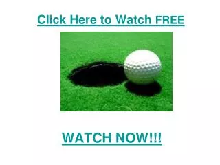 watch European Tour: Sicilian Open Golf 2011 live Streaming