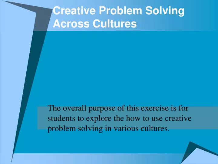 creative problem solving across cultures