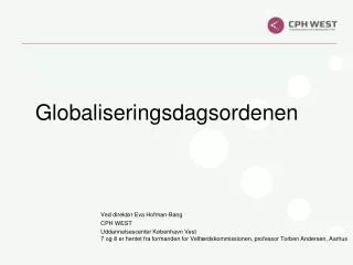 globaliseringsdagsordenen