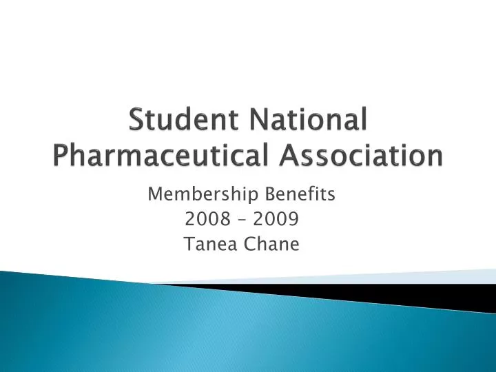student national pharmaceutical association