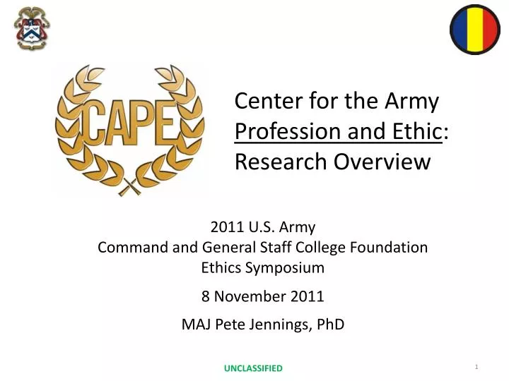 center for the army profession and ethic research overview