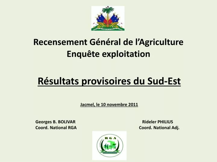 recensement g n ral de l agriculture