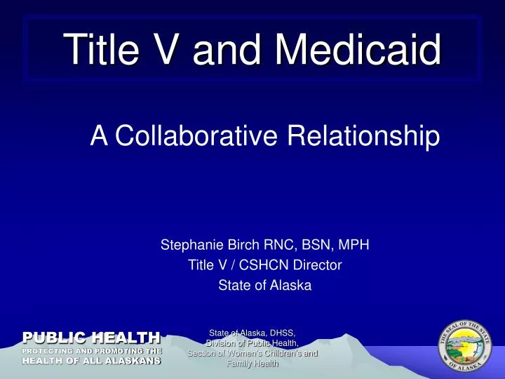 title v and medicaid