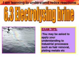 6.3 Electrolysing brine