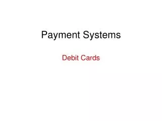 Payment Systems