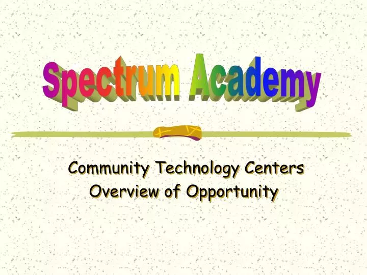 community technology centers