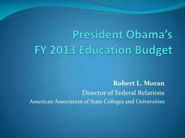 president obama s fy 2013 education budget