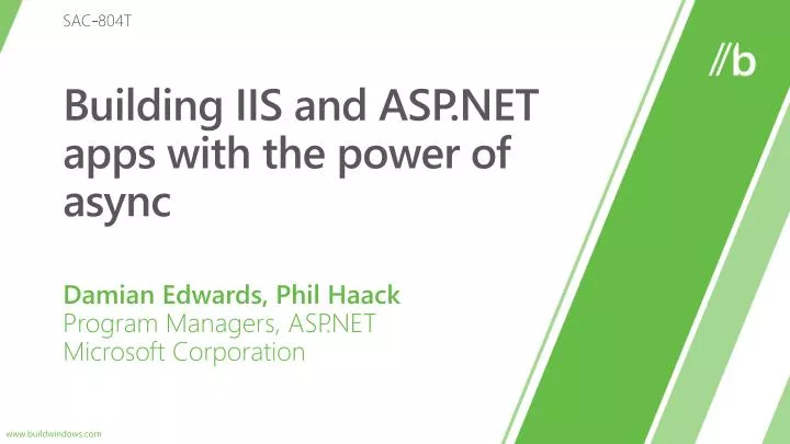 building iis and asp net apps with the power of async