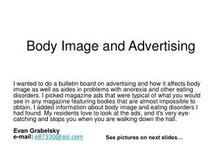Body Image and Advertising