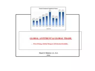 GLOBAL ANTITRUST &amp; GLOBAL TRADE. … Price-Fixing, Global Mergers &amp; Extraterritoriali