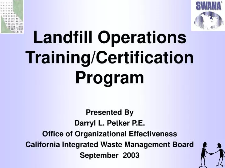 landfill operations training certification program