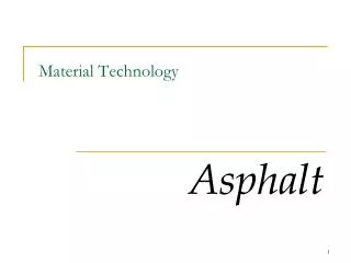 Material Technology