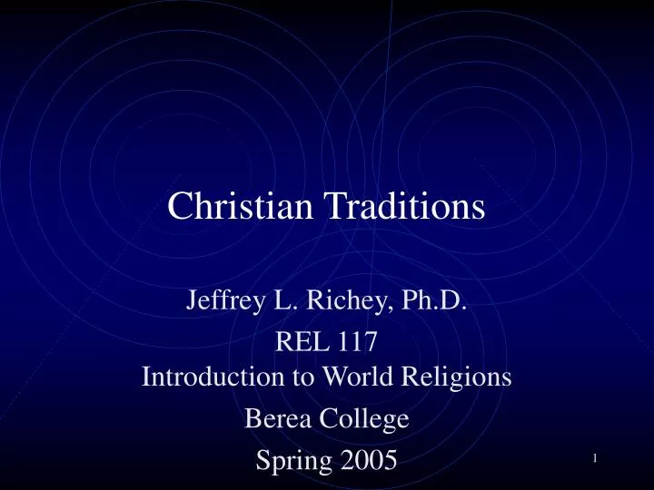 christian traditions