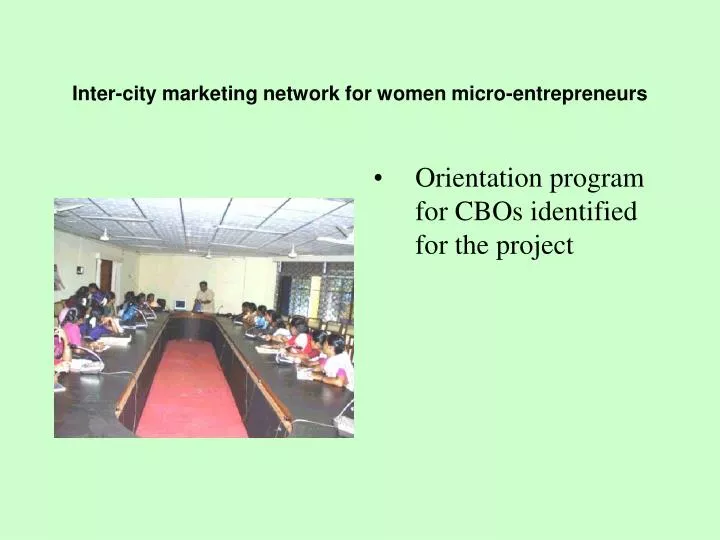 inter city marketing network for women micro entrepreneurs