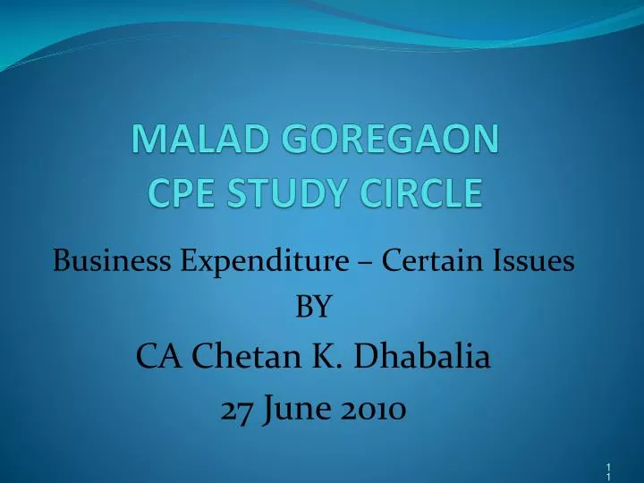 malad goregaon cpe study circle
