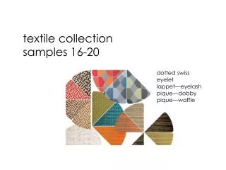 textile collection samples 16-20