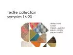 textile collection samples 16-20 - slide 1