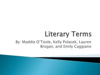 Literary Terms