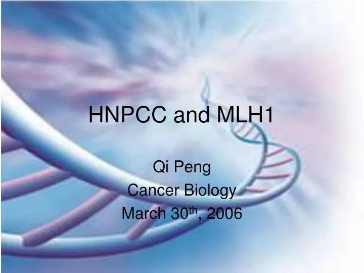 hnpcc and mlh1