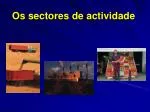 Os sectores de actividade - slide 1