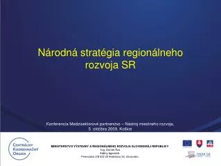 Národná stratégia regionálneho rozvoja SR