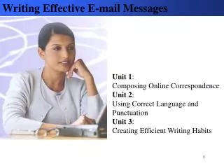 Writing Effective E-mail Messages