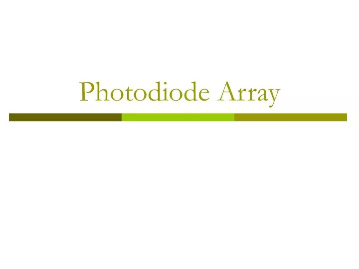 photodiode array
