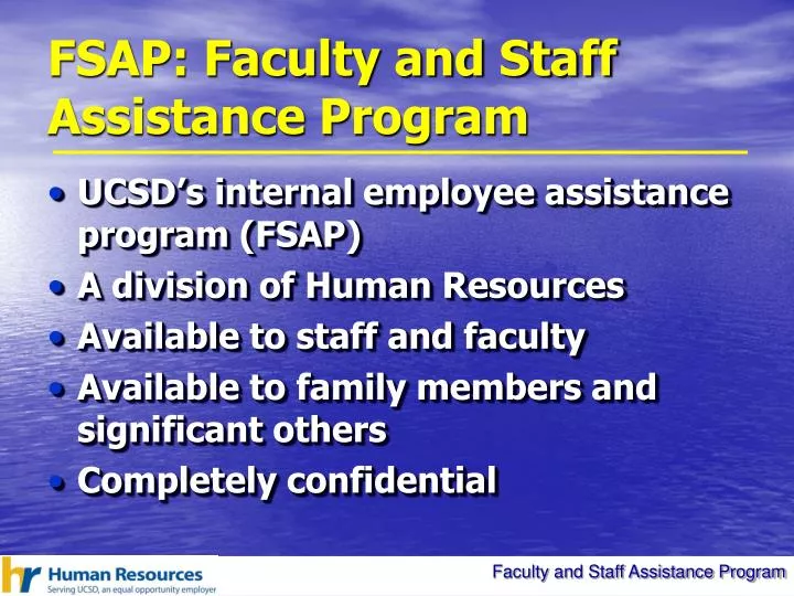 fsap faculty and staff assistance program