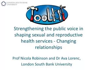 Strengthening the public voice in shaping sexual and reproductive health services - Changing relationships
