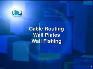 Cable Routing Wall Plates Wall Fishing